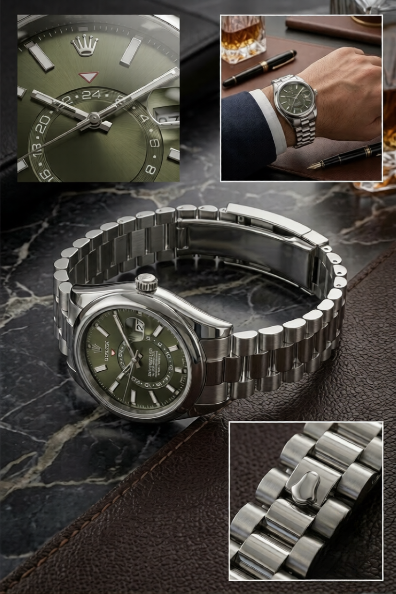 Malakswearx Rolex Executive Luxury Watch