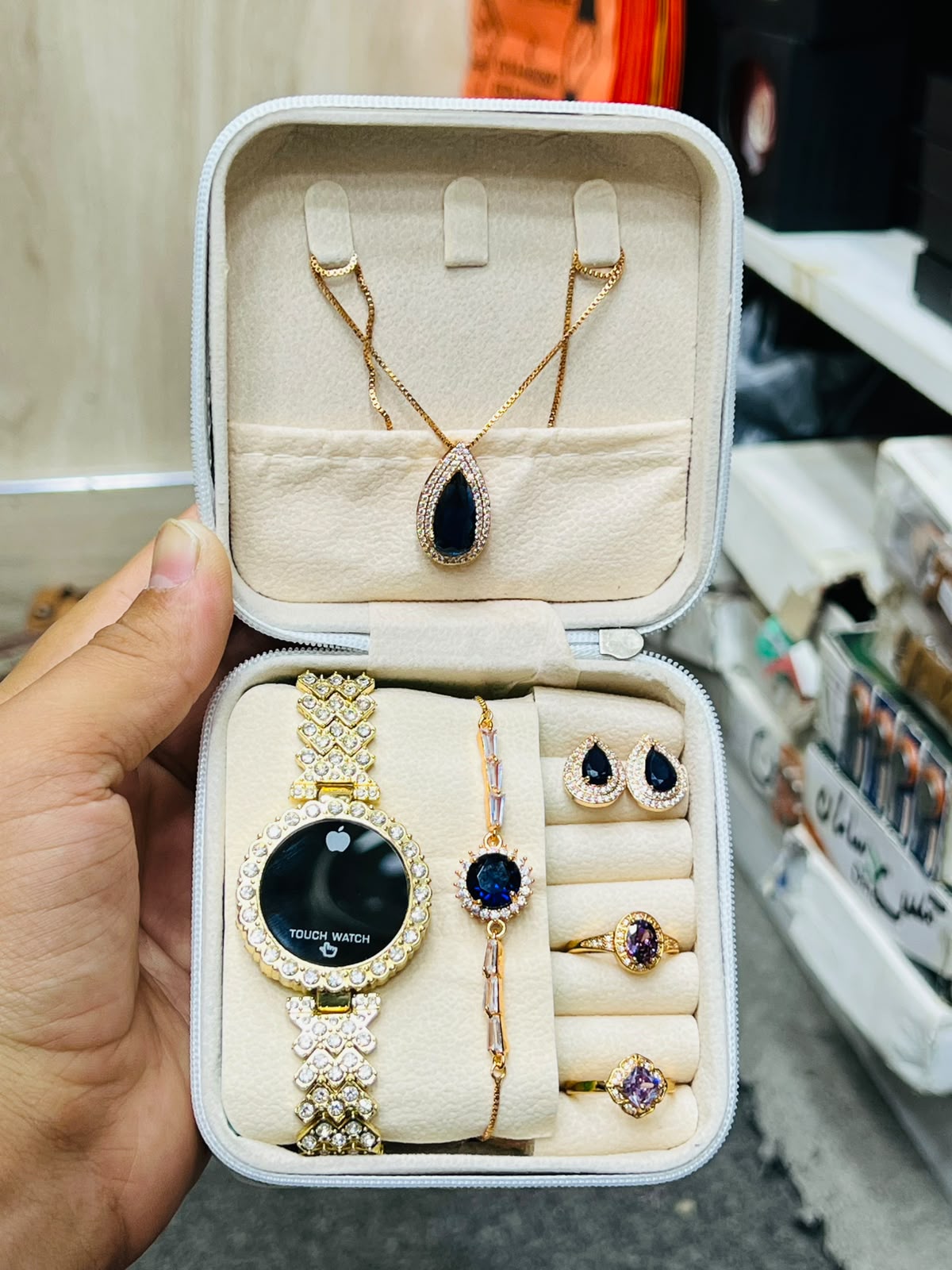 Women's Complete Touch Watch And Jewelry Set