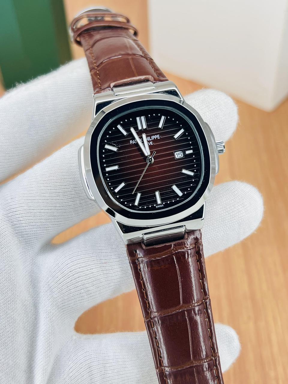Malakswearx Patek Philippe Nautilus Luxury Watch | Premium Stainless Steel Timepiece