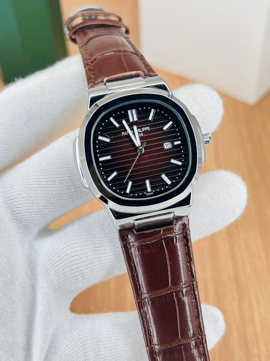 Malakswearx Patek Philippe Nautilus Luxury Watch | Premium Stainless Steel Timepiece